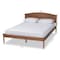 Baxton Studio Leanora Mid-Century Ash Walnut Finished Full Size Wood Platform Bed 159-9845 - alternate 5